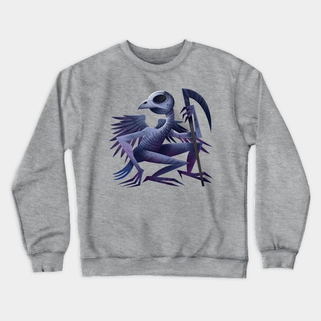 Deathbird Crewneck Sweatshirt by Firebluegraphics